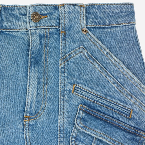 The Kooples Light Blue Denim Shorts - Picture 2 of 9